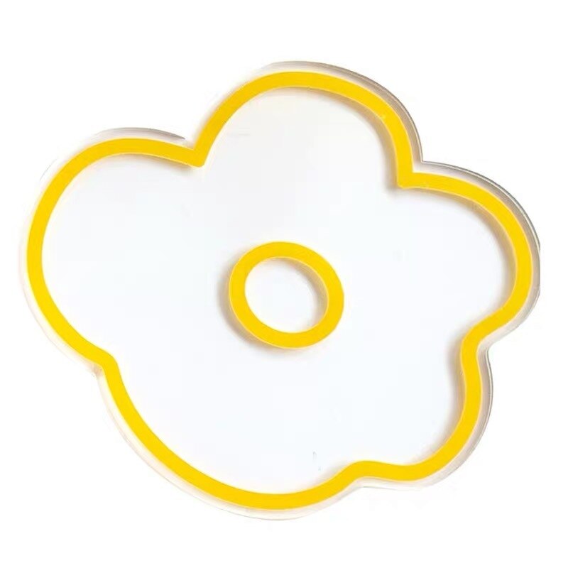 Transparent Acrylic Flower Coaster Transparent Acrylic Flower Coaster