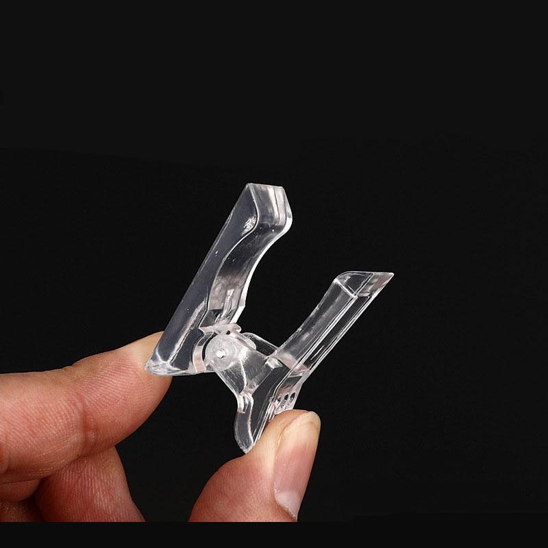 Transparent Acrylic Nail Clips (10 pcs)