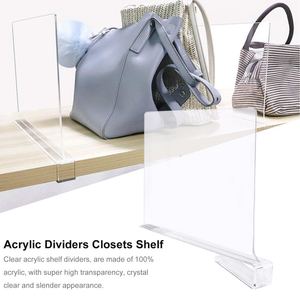 Transparent Acrylic Shelf Divider Transparent Acrylic Shelf Divider