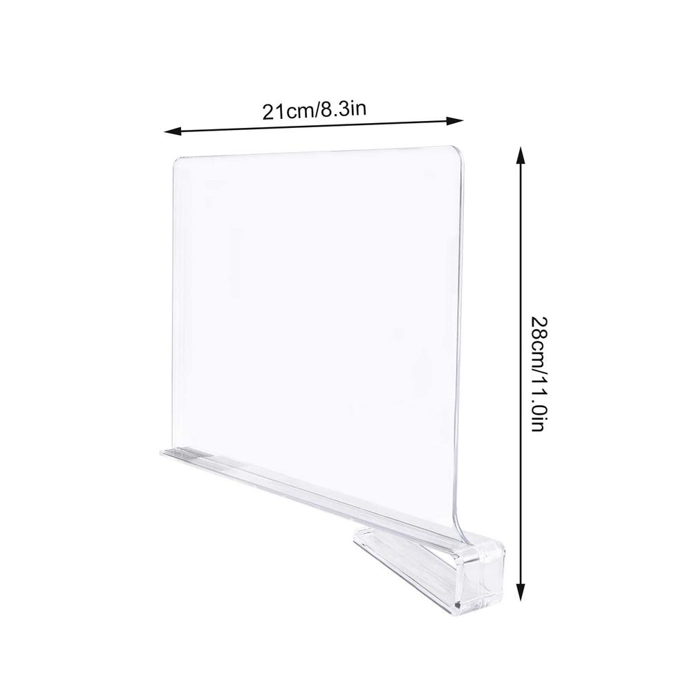 Transparent Acrylic Shelf Divider Transparent Acrylic Shelf Divider