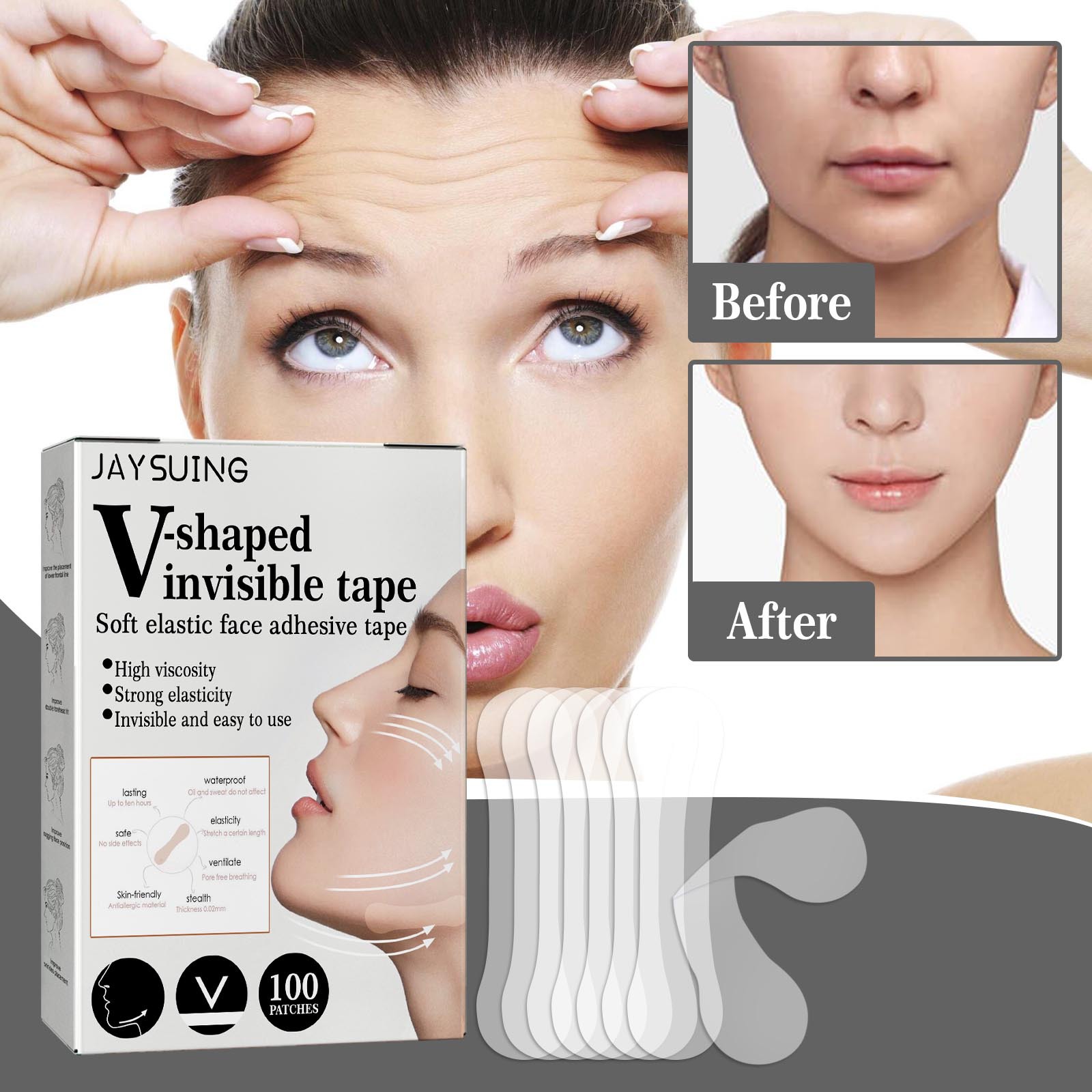 Transparent Anti Wrinkle Pads (100 pcs) Transparent Anti Wrinkle Pads (100 pcs)