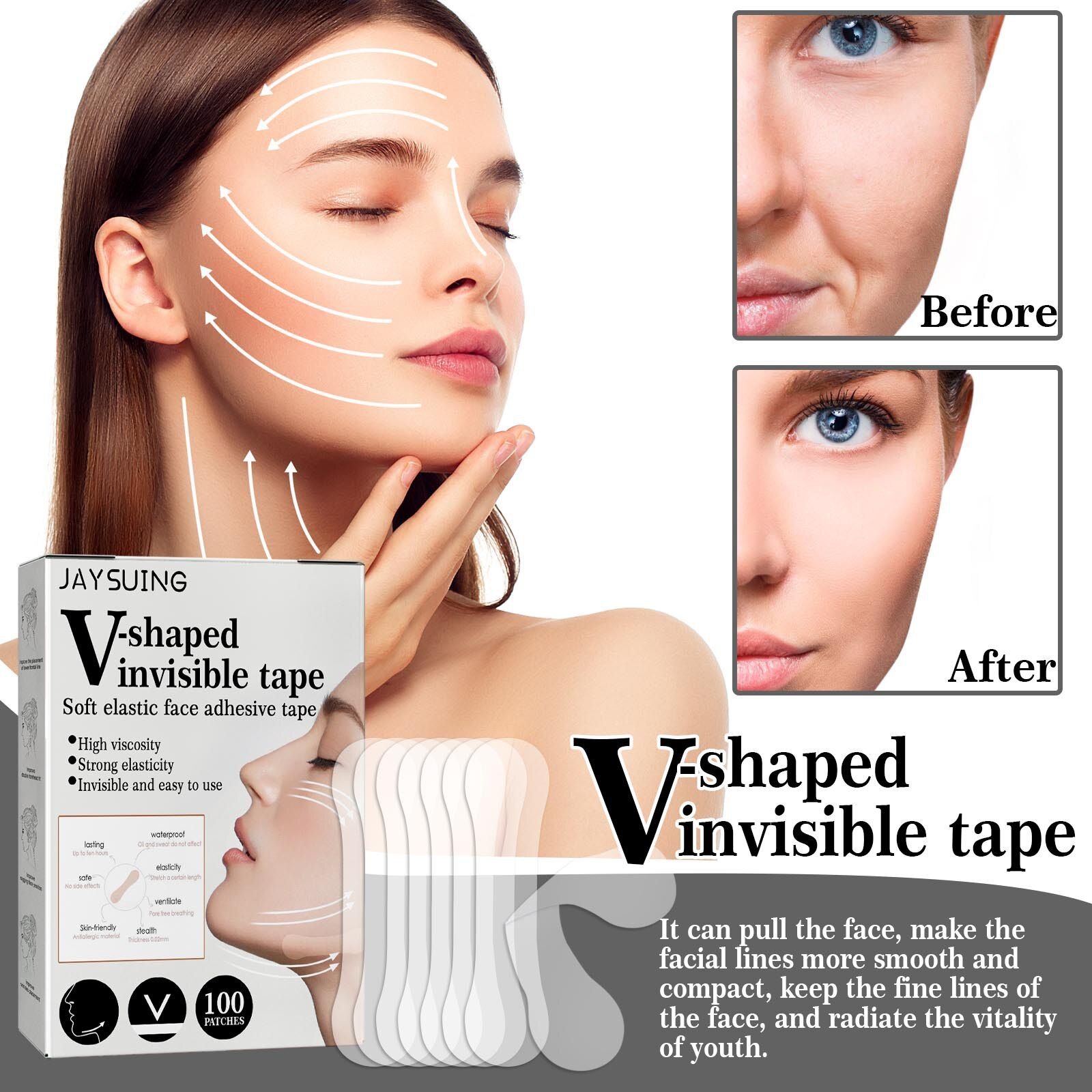 Transparent Anti Wrinkle Pads (100 pcs) Transparent Anti Wrinkle Pads (100 pcs)