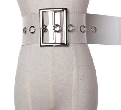 Transparent Belt Ladies Wide Clear Belt Transparent Belt Ladies Wide Clear Belt