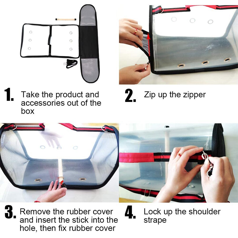 Transparent Bird Carrier Bag Transparent Bird Carrier Bag