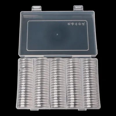 Transparent Coin Collection Storage (100 pcs) Transparent Coin Collection Storage (100 pcs)