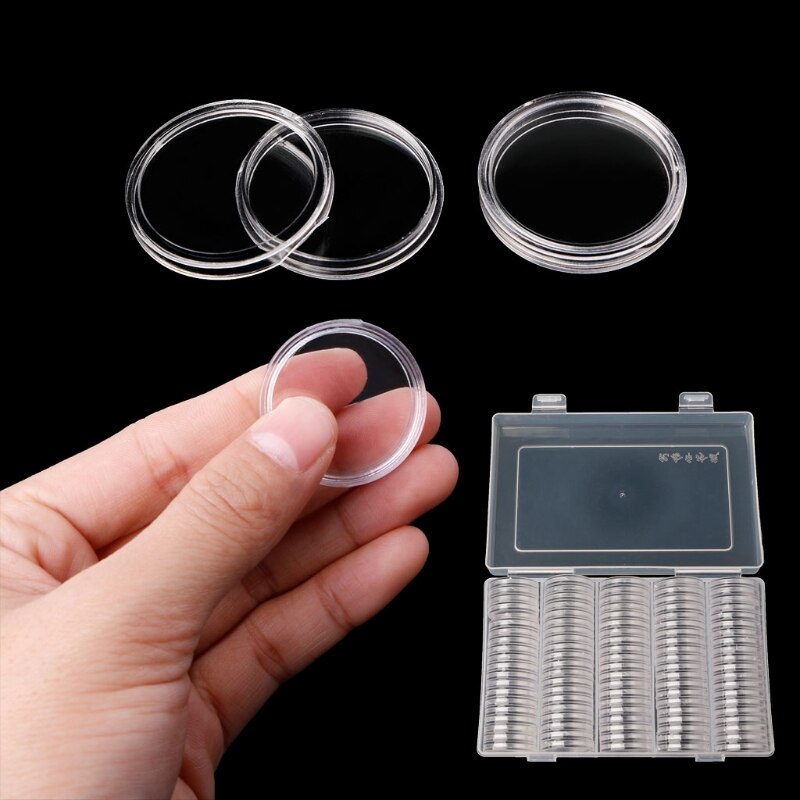 Transparent Coin Collection Storage (100 pcs) Transparent Coin Collection Storage (100 pcs)