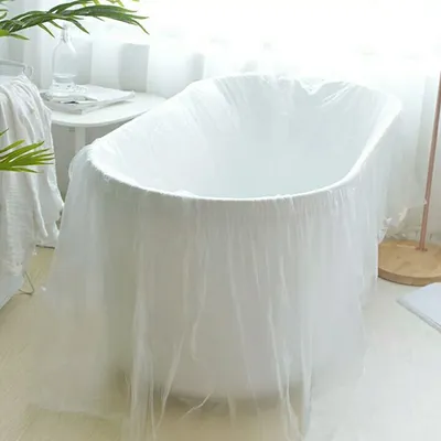 Transparent Disposable Bathtub Cover Transparent Disposable Bathtub Cover
