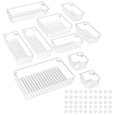 Transparent Drawer Organizer Set (10pcs) Transparent Drawer Organizer Set (10pcs)