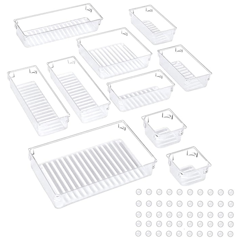 Transparent Drawer Organizer Set (10pcs) Transparent Drawer Organizer Set (10pcs)