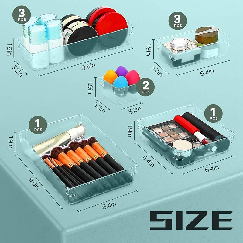 Transparent Drawer Organizer Set (10pcs) Transparent Drawer Organizer Set (10pcs)