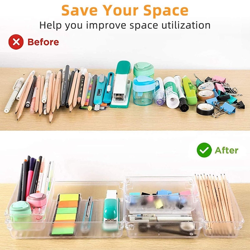 Transparent Drawer Organizer Set (10pcs) Transparent Drawer Organizer Set (10pcs)