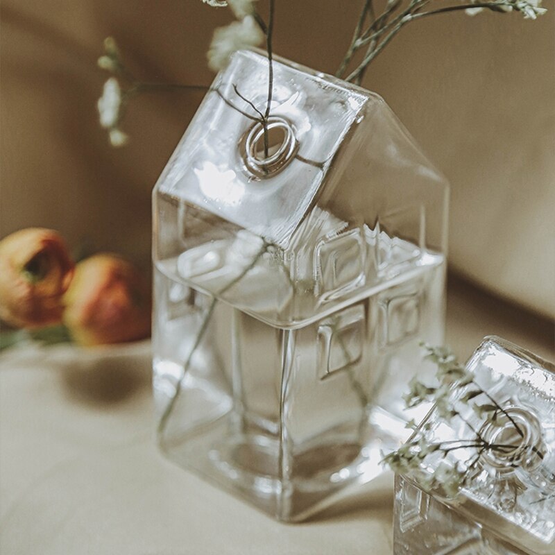 Transparent Glass House Vase Transparent Glass House Vase