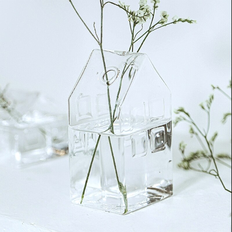 Transparent Glass House Vase Transparent Glass House Vase