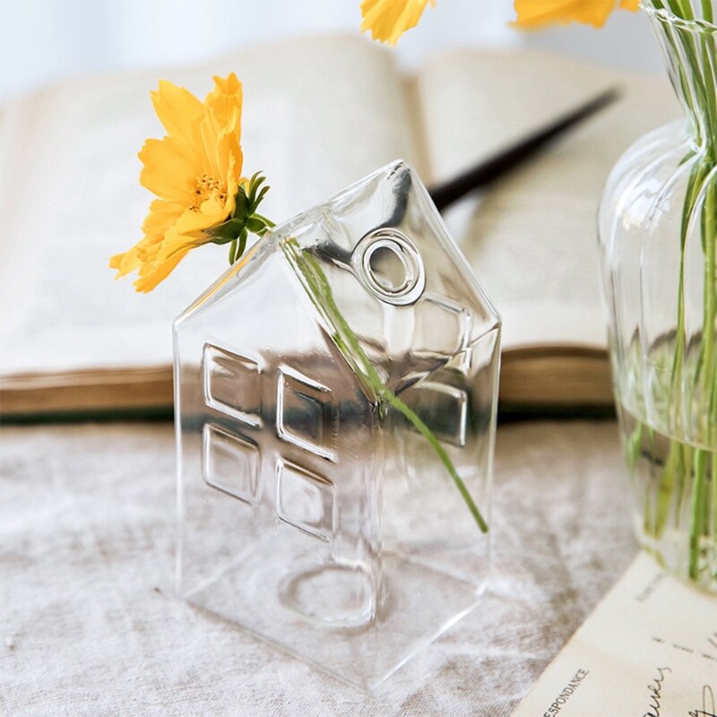Transparent Glass House Vase Transparent Glass House Vase