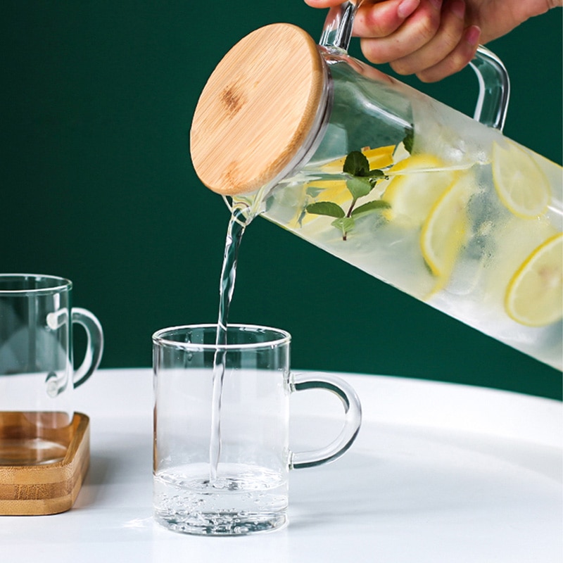 Transparent Glass Pitcher with Lid Transparent Glass Pitcher with Lid