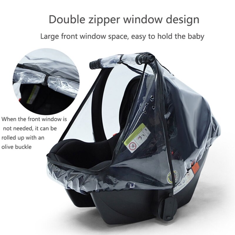 Transparent Infant Carseat Rain Cover Transparent Infant Carseat Rain Cover