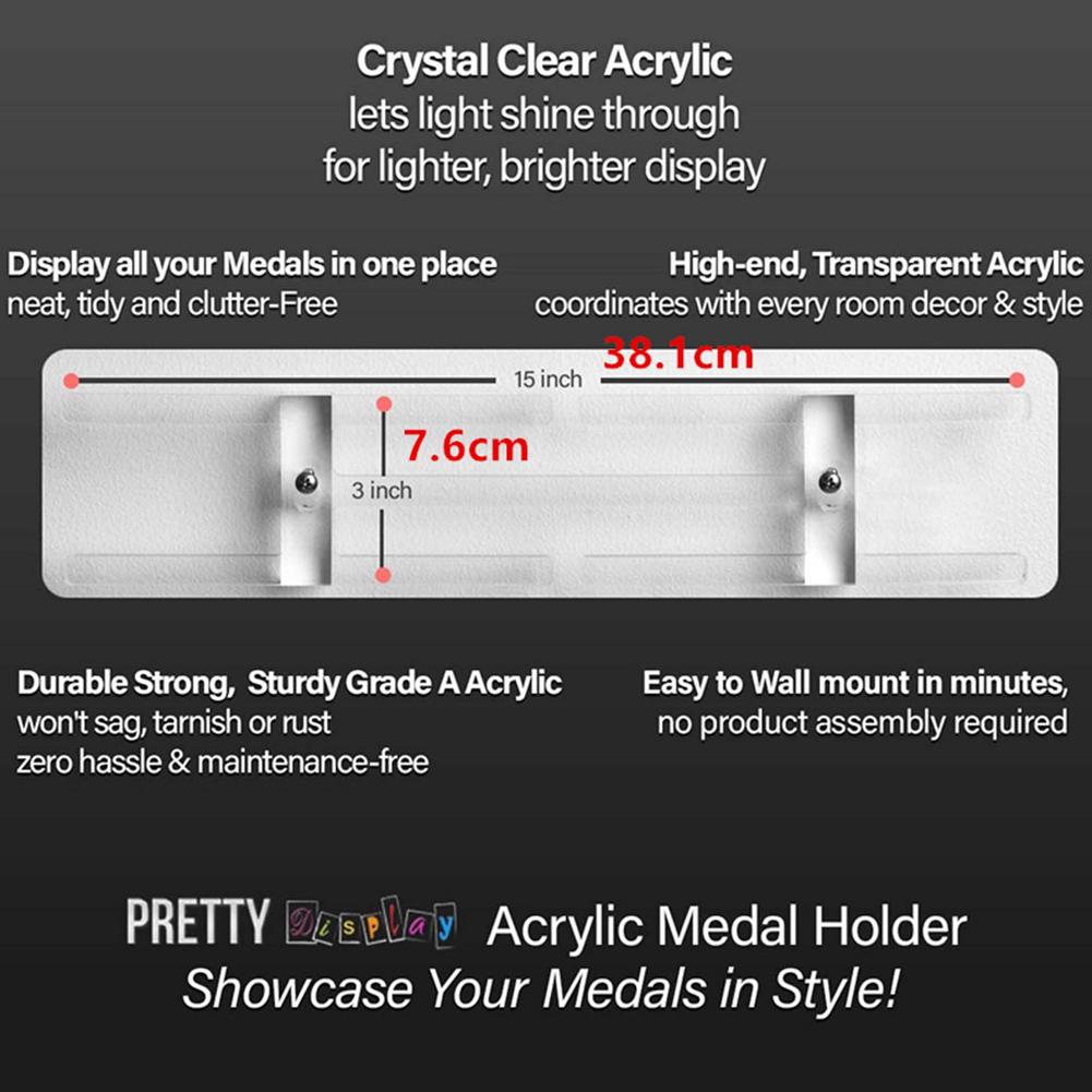 Transparent Medal Holder for Wall Transparent Medal Holder for Wall