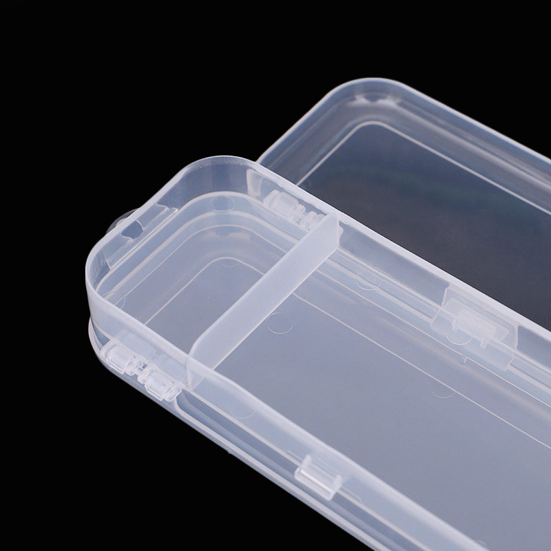 Transparent Plastic Pencil Case Box Transparent Plastic Pencil Case Box