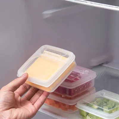 Transparent Plastic Sliced Cheese Holder Transparent Plastic Sliced Cheese Holder