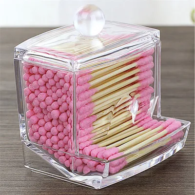 Transparent Q Tips Dispenser Transparent Q Tips Dispenser