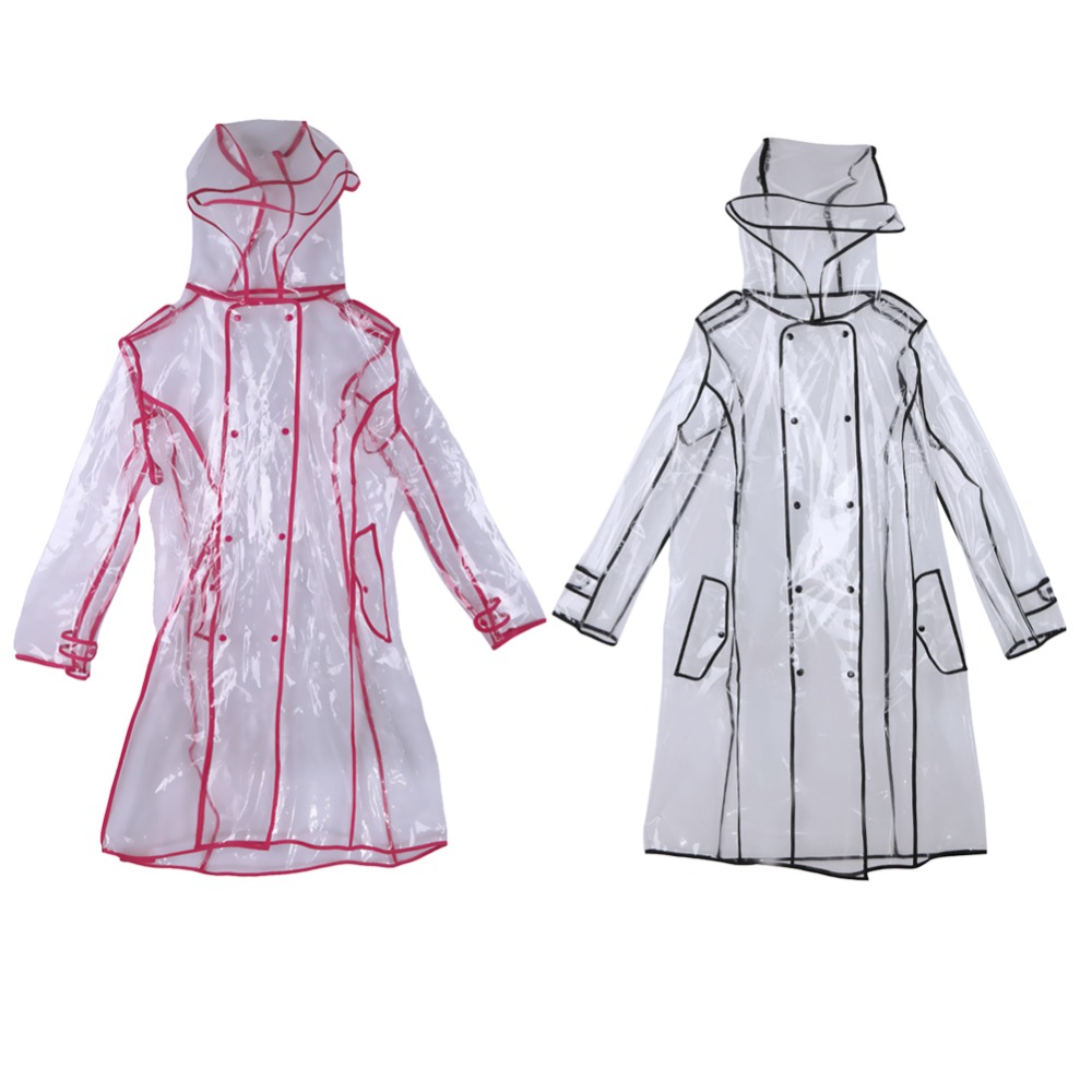 Transparent Raincoat Knee-Length Transparent Raincoat Knee-Length