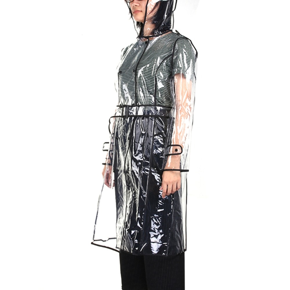 Transparent Raincoat Knee-Length Transparent Raincoat Knee-Length