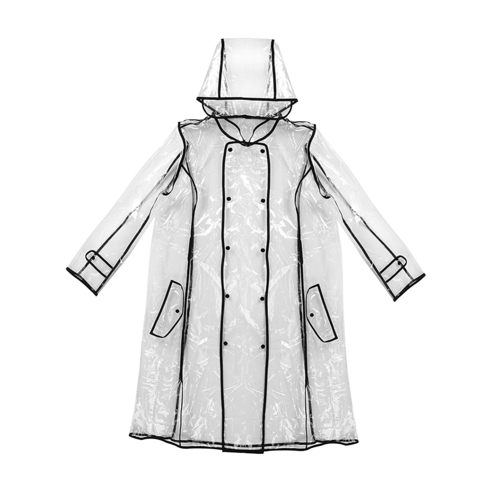 Transparent Raincoat Knee-Length Transparent Raincoat Knee-Length