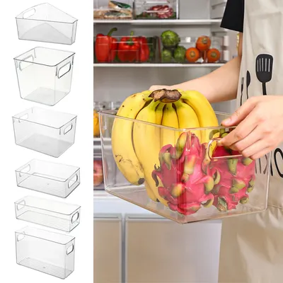 Transparent Refrigerator Organizer Bin Transparent Refrigerator Organizer Bin