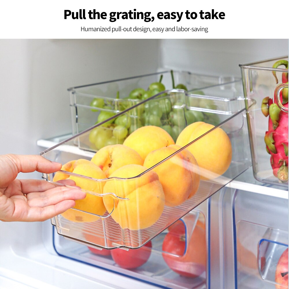 Transparent Refrigerator Organizer Bin Transparent Refrigerator Organizer Bin