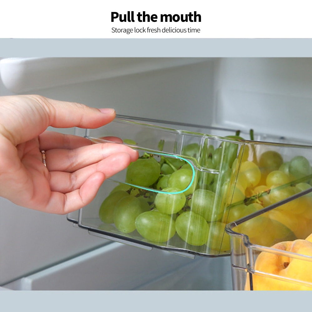 Transparent Refrigerator Organizer Bin Transparent Refrigerator Organizer Bin