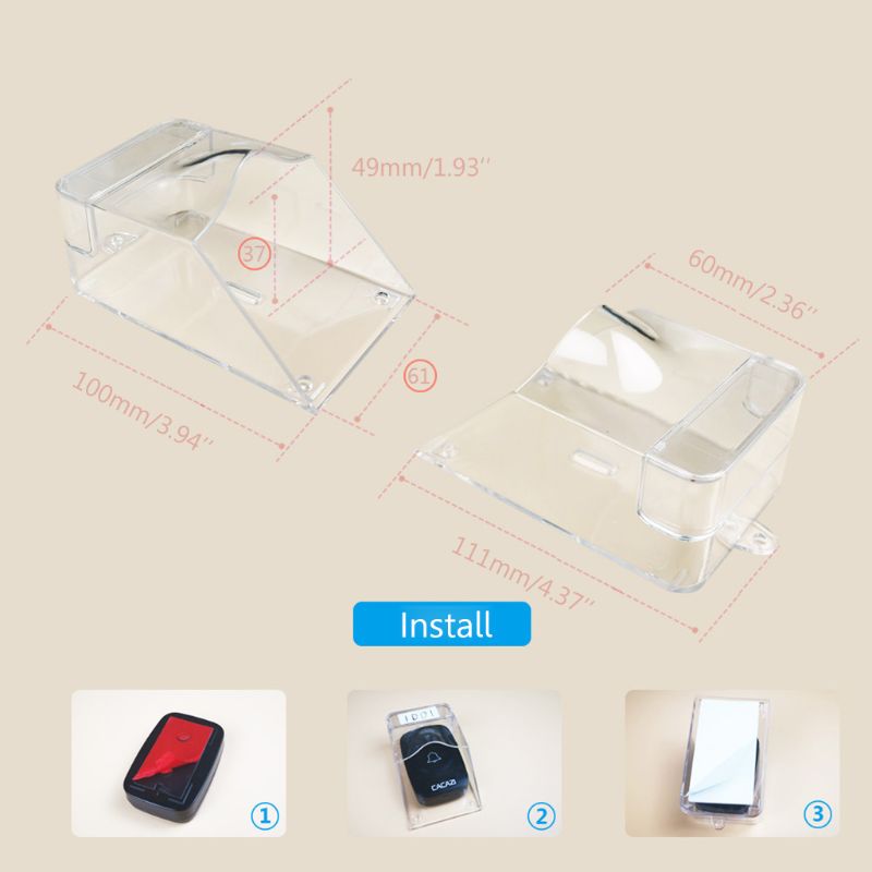 Transparent Ring Doorbell Rain Cover Transparent Ring Doorbell Rain Cover