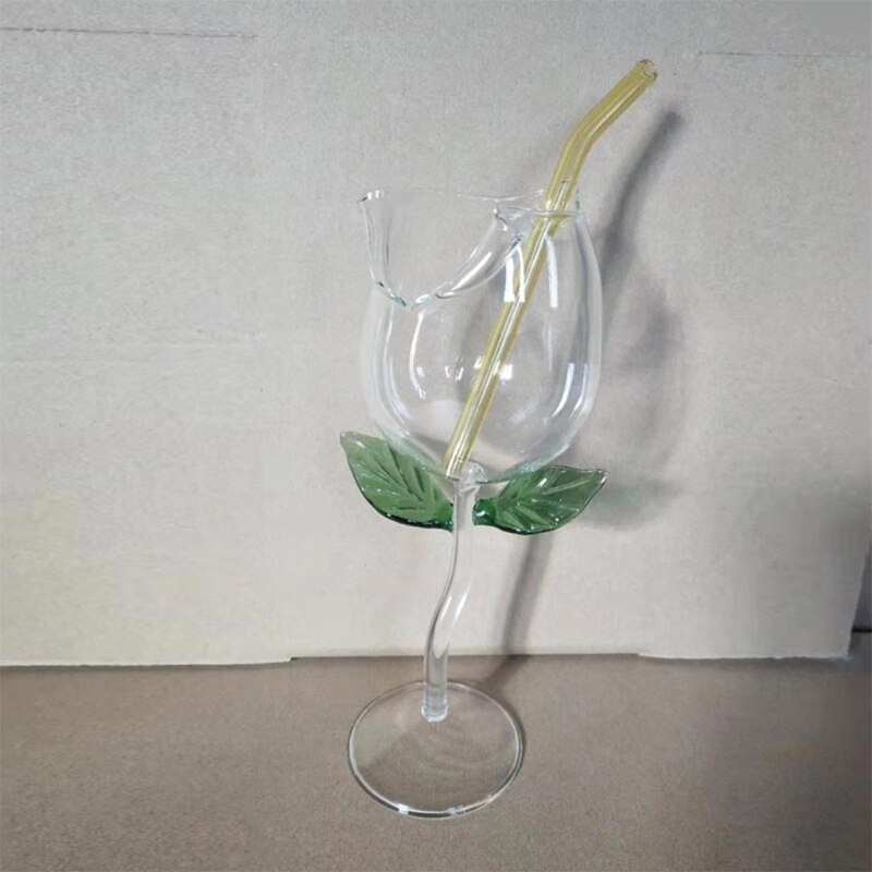 Transparent Rose Shape Wine Glass Transparent Rose Shape Wine Glass