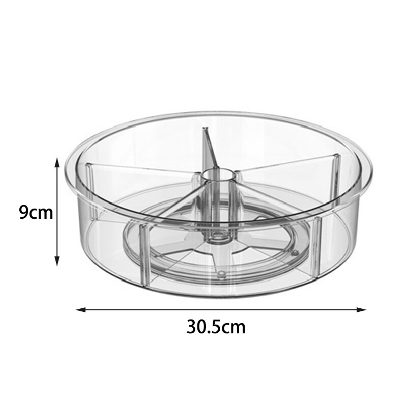 Transparent Rotating Tray Organizer