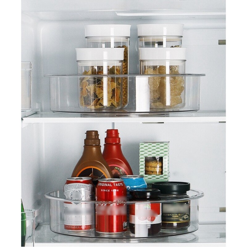 Transparent Rotating Tray Organizer
