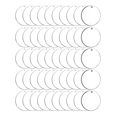Transparent Round Acrylic Discs (50pcs) Transparent Round Acrylic Discs (50pcs)