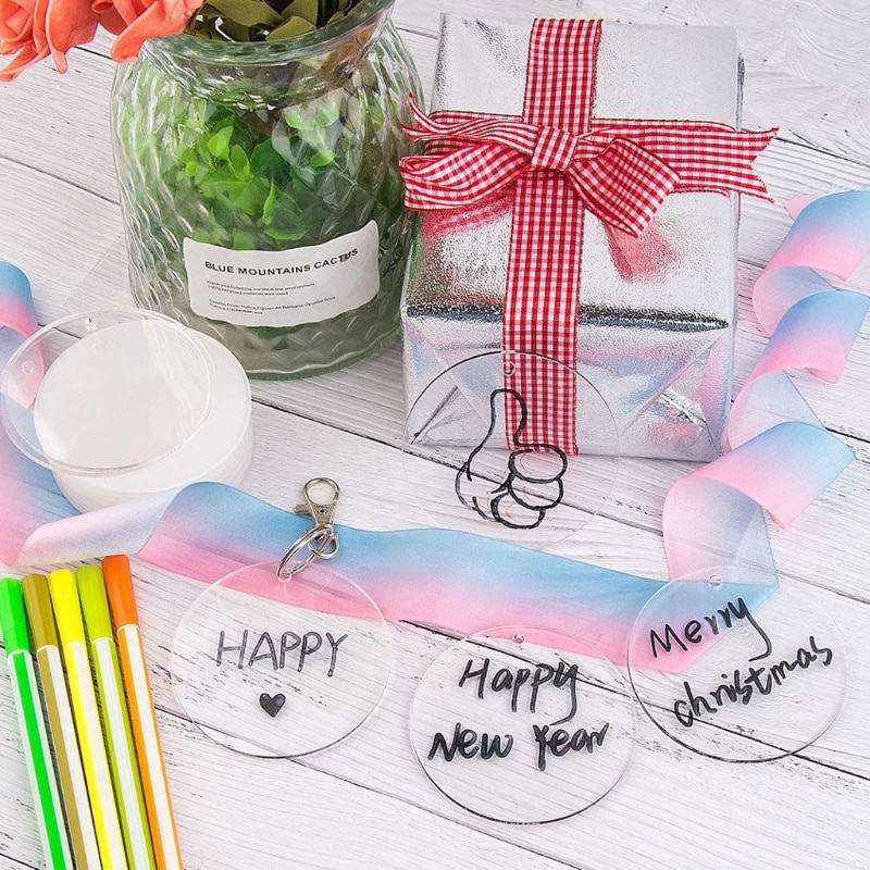 Transparent Round Acrylic Discs (50pcs) Transparent Round Acrylic Discs (50pcs)