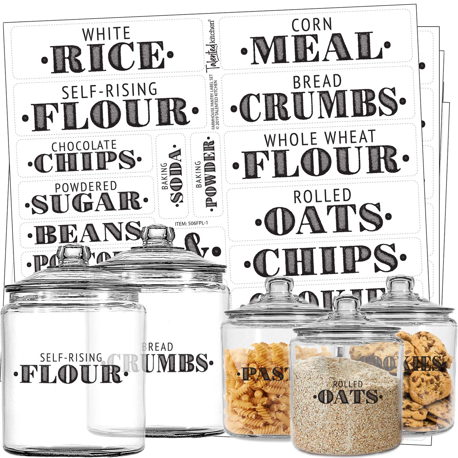 Transparent Self Adhesive Kitchen Jar Labels Transparent Self Adhesive Kitchen Jar Labels