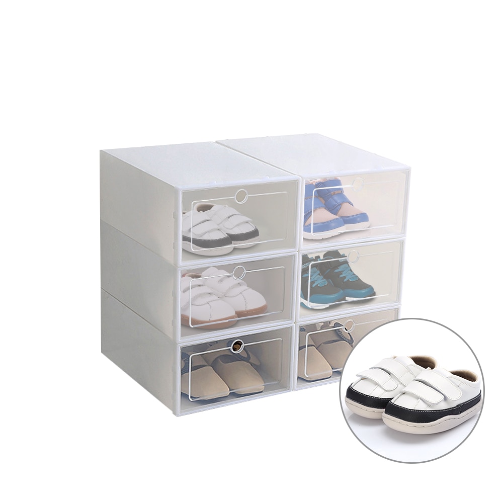 Transparent Shoe Boxes Shoe Organizer (6Pcs) Transparent Shoe Boxes Shoe Organizer (6Pcs)