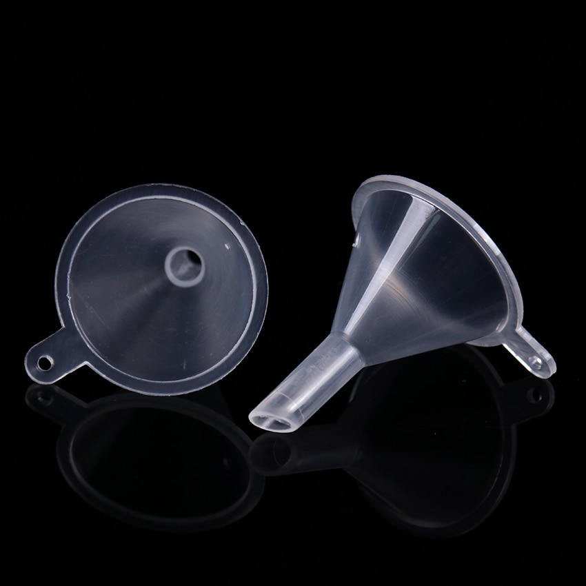 Transparent Small Plastic Funnels (10 pcs)