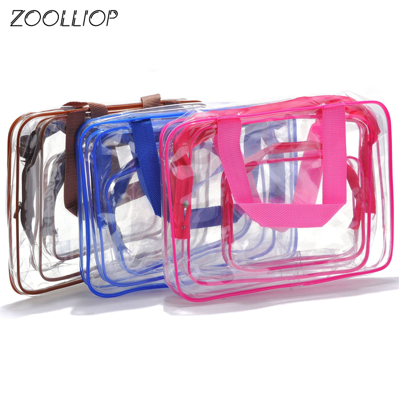 Transparent Toiletry Bag Set (3 Pcs) Transparent Toiletry Bag Set (3 Pcs)