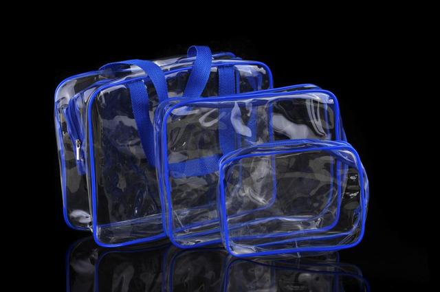 Transparent Toiletry Bag Set (3 Pcs) Transparent Toiletry Bag Set (3 Pcs)