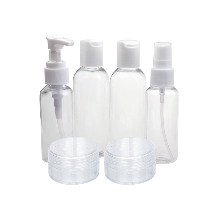 Transparent Travel Size Toiletry Bottle Set