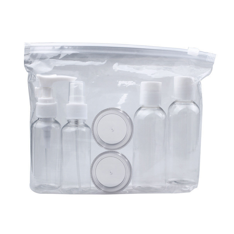 Transparent Travel Size Toiletry Bottle Set