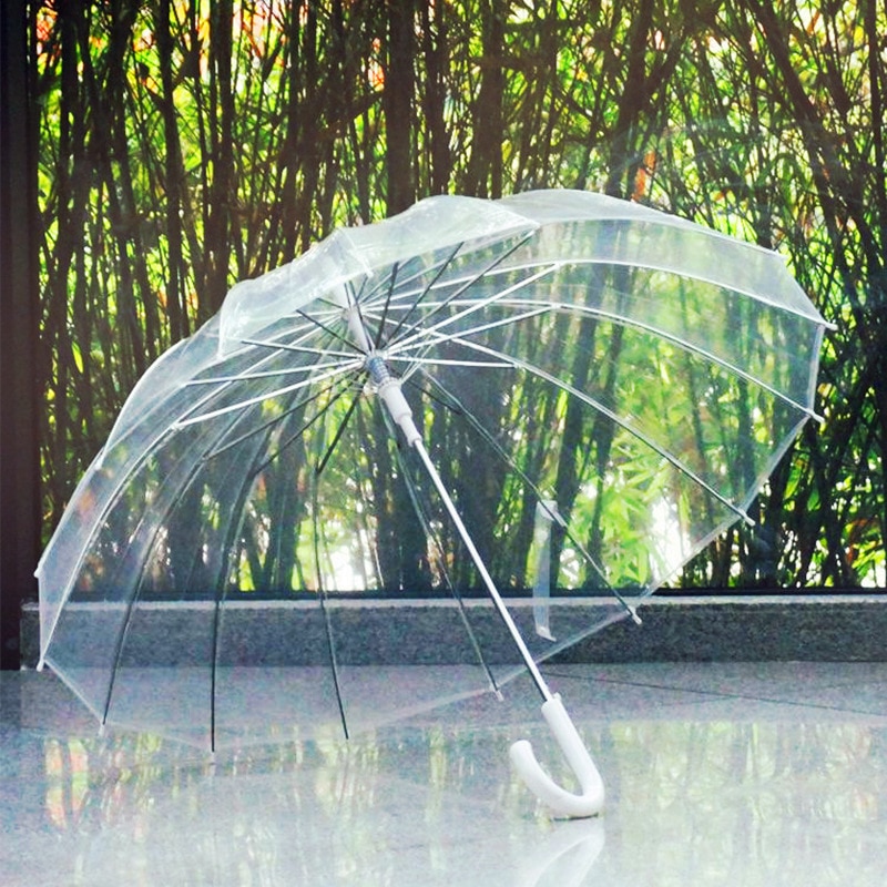 Transparent Umbrella Semi Automatic Parasol Transparent Umbrella Semi Automatic Parasol