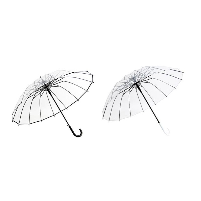 Transparent Umbrella Semi Automatic Parasol Transparent Umbrella Semi Automatic Parasol