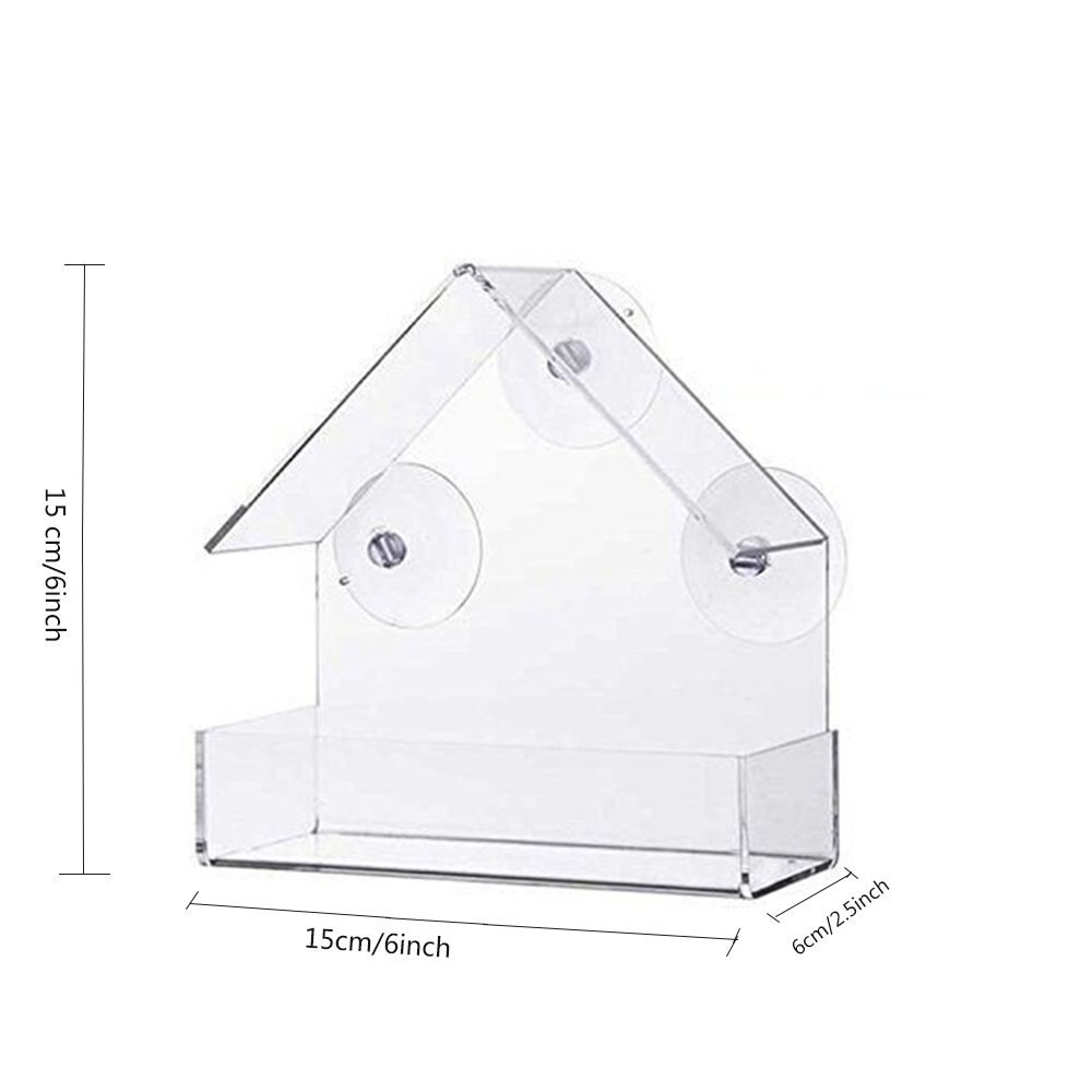 Transparent Window Bird Feeder Transparent Window Bird Feeder