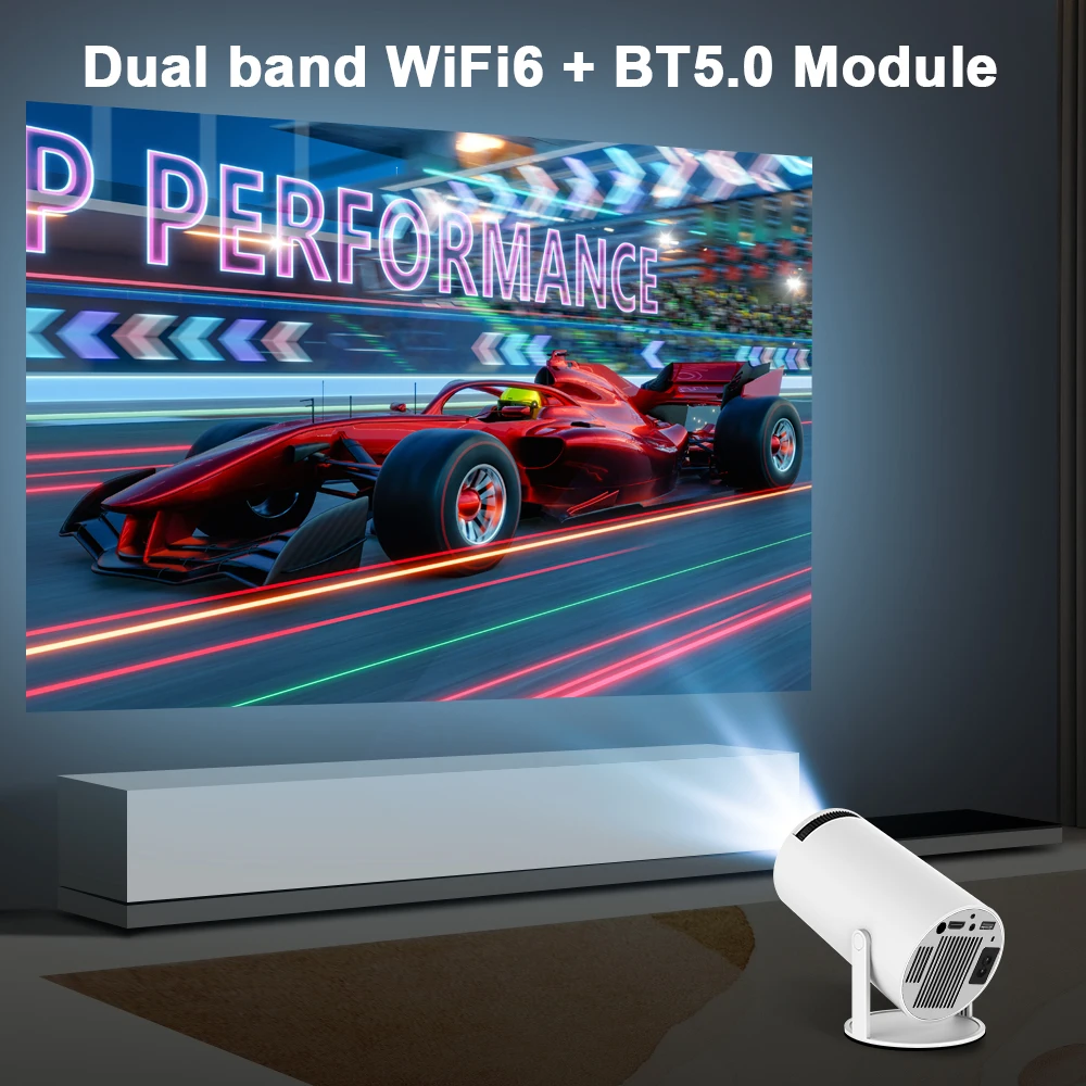 Transpeed Projector 4K Android 11 Dual Wifi6 200 ANSI Allwinner H713 BT5.0 1080P 1280*720P Home Cinema Outdoor portable
