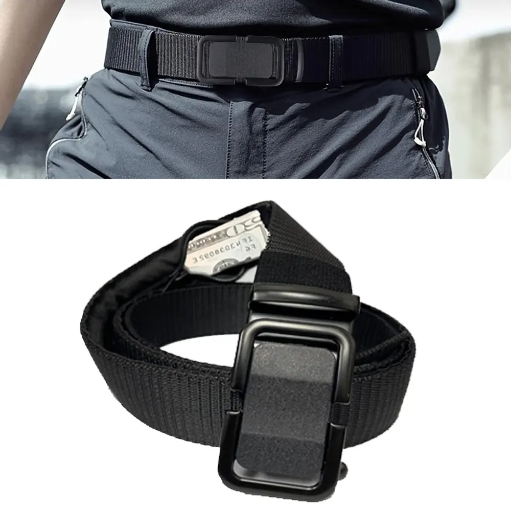 Travel Cash Anti Theft Belt Waist Bag Women Portable Hidden Money Strap Belt Wallet Waist Pack Men Secret Hiding Belt