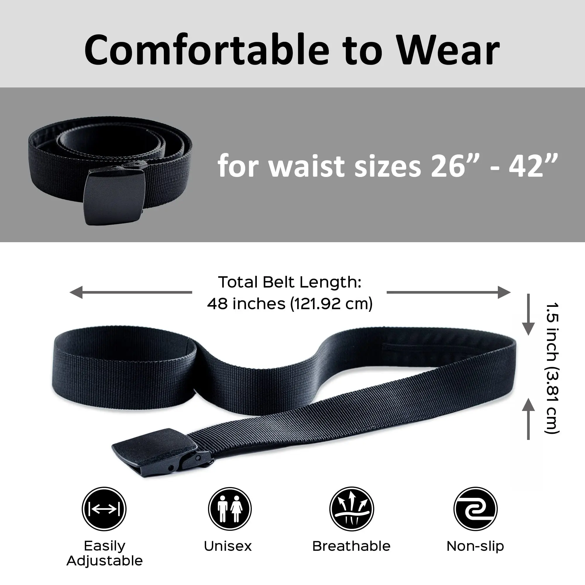 Travel Cash Anti Theft Belt Waist Bag Women Portable Hidden Money Strap Belt Wallet Waist Pack Men Secret Hiding Belt