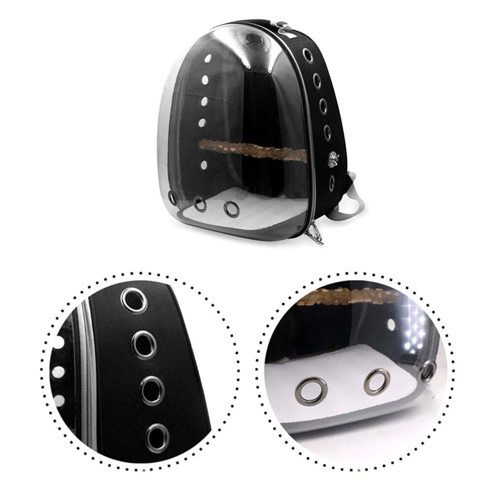Travel Clear Parrot Backpack Carrier Travel Clear Parrot Backpack Carrier